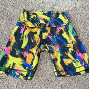 Lululemon colorful biker shorts